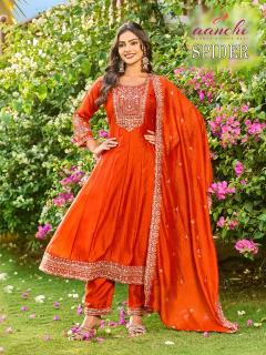 Aanchi spider anarkali wholesale bazaar kurti
